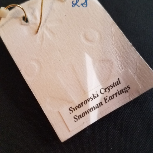 Snowman earrings j152 - Picture 3 of 3